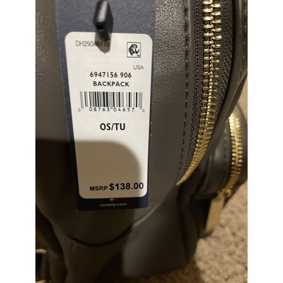 NWT Tommy Hilfiger backpack Medium brown green color MSRP 138 main image 10